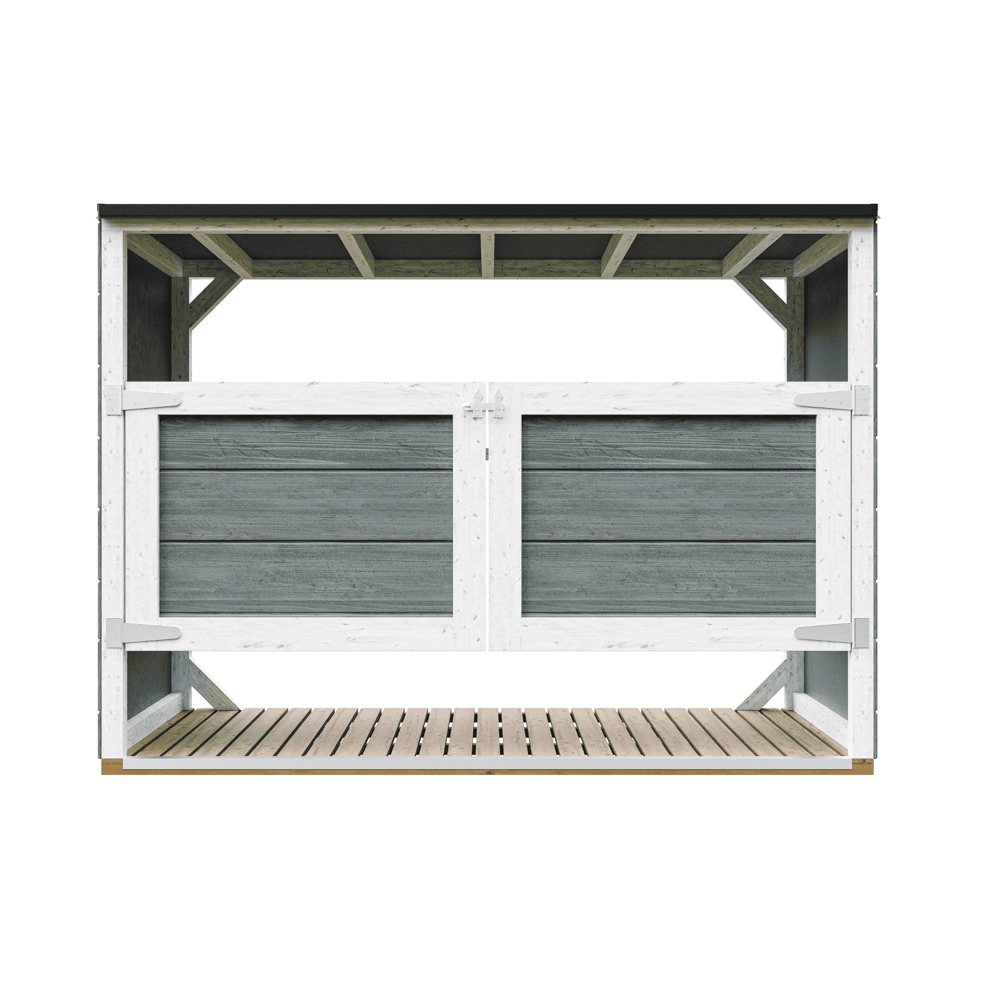 Cobertizo jardín para cubos basura 3x240l m982a-cavern steel