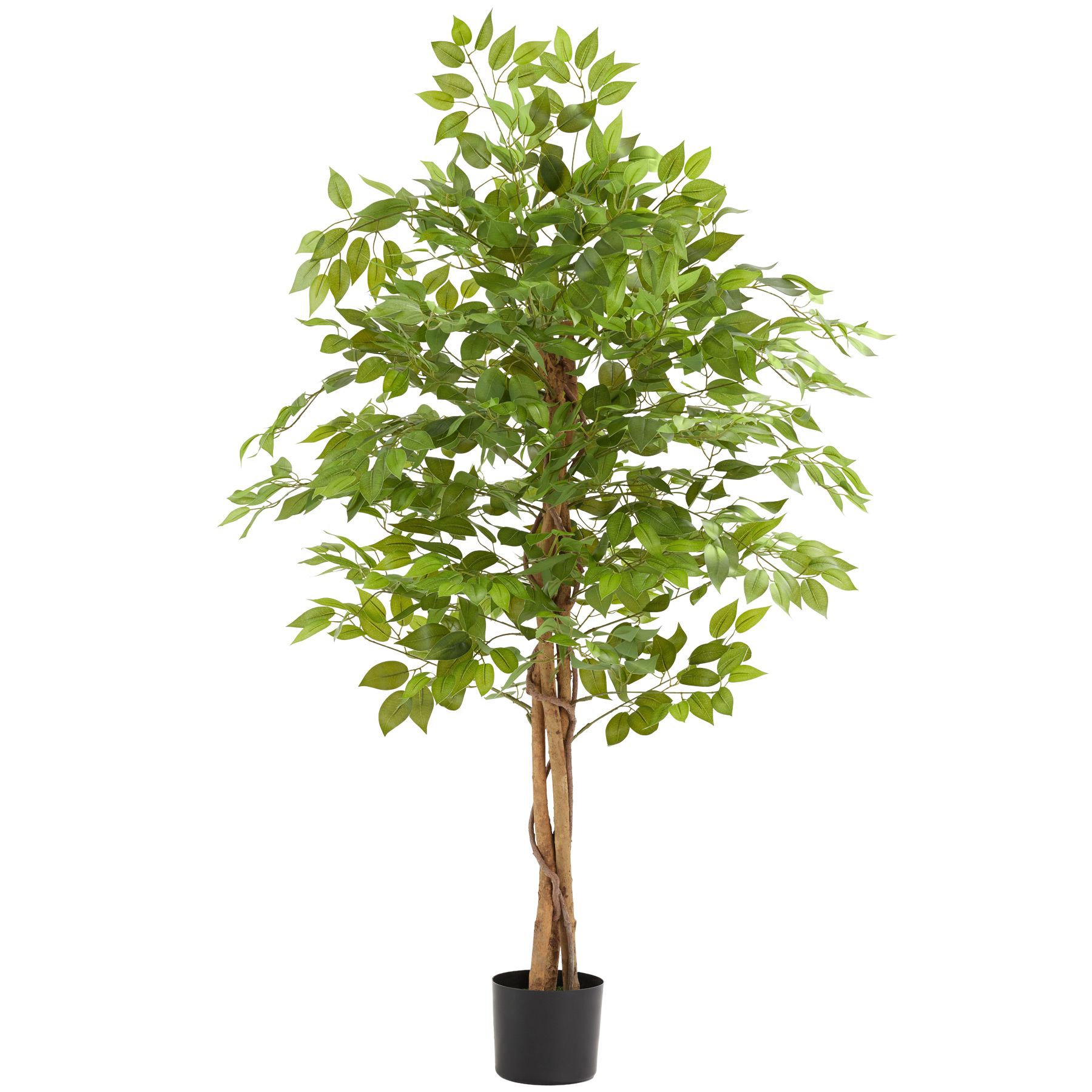 Árbol de ficus artificial, textura realista y gran volumen, 160 cm