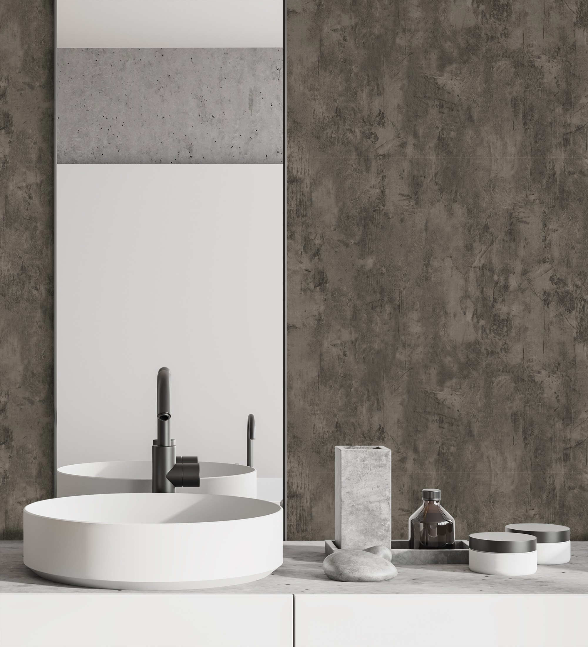 Papel pintado gaulan hormigón gris oscuro cemento con textura en 10.6m²