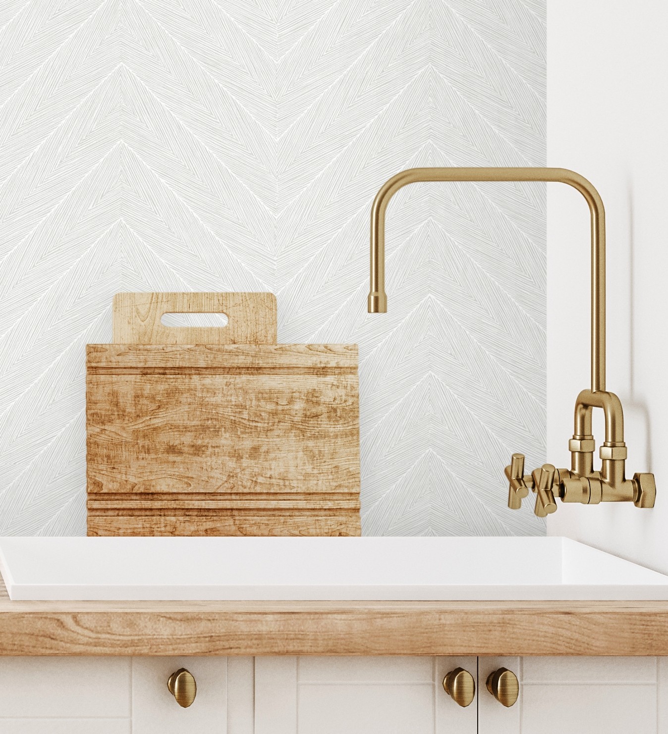 Papel pintado gaulan lavable de espigas en relieve con 10.6m²