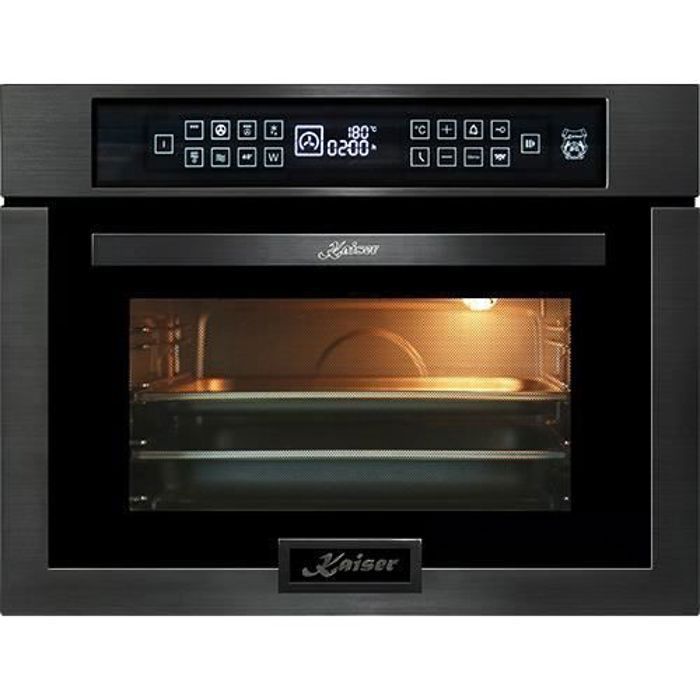 Microondas encastrable kaiser four em 6307 rs, grill y aire caliente, micro