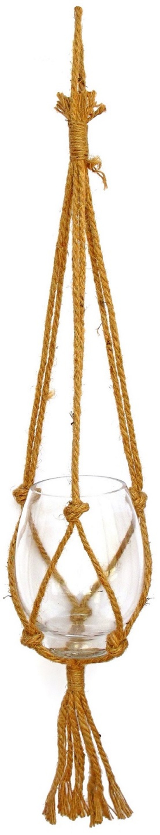 Cuerda para coLGar l 100 cm, vaso de cristal