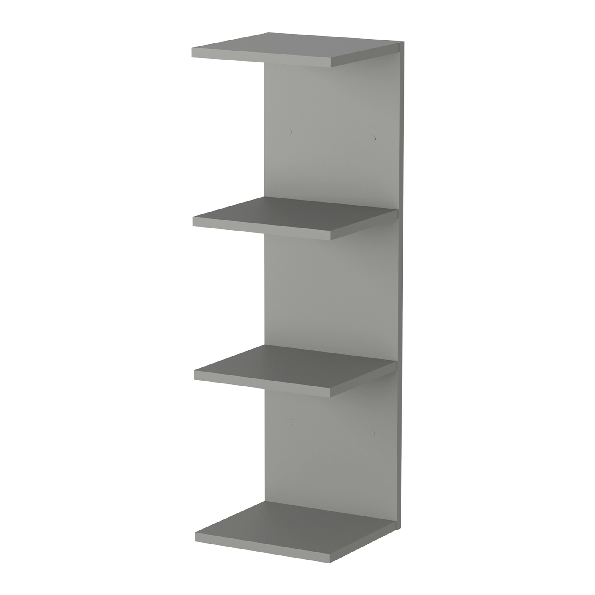 Estantería de pared surahammar 4 niveles 95x30x28 cm - gris [en.casa]