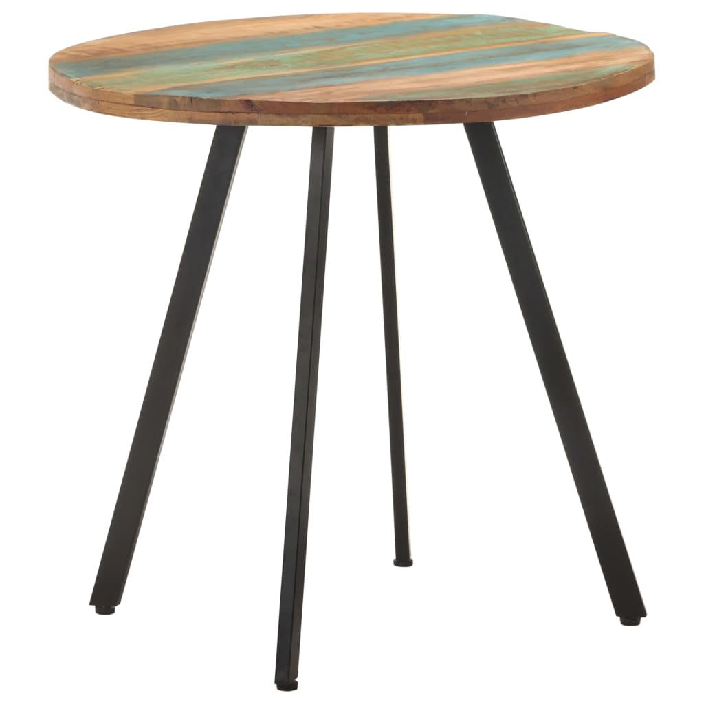 Mesa de comedor de madera maciza reciclada 80 cm oif124800