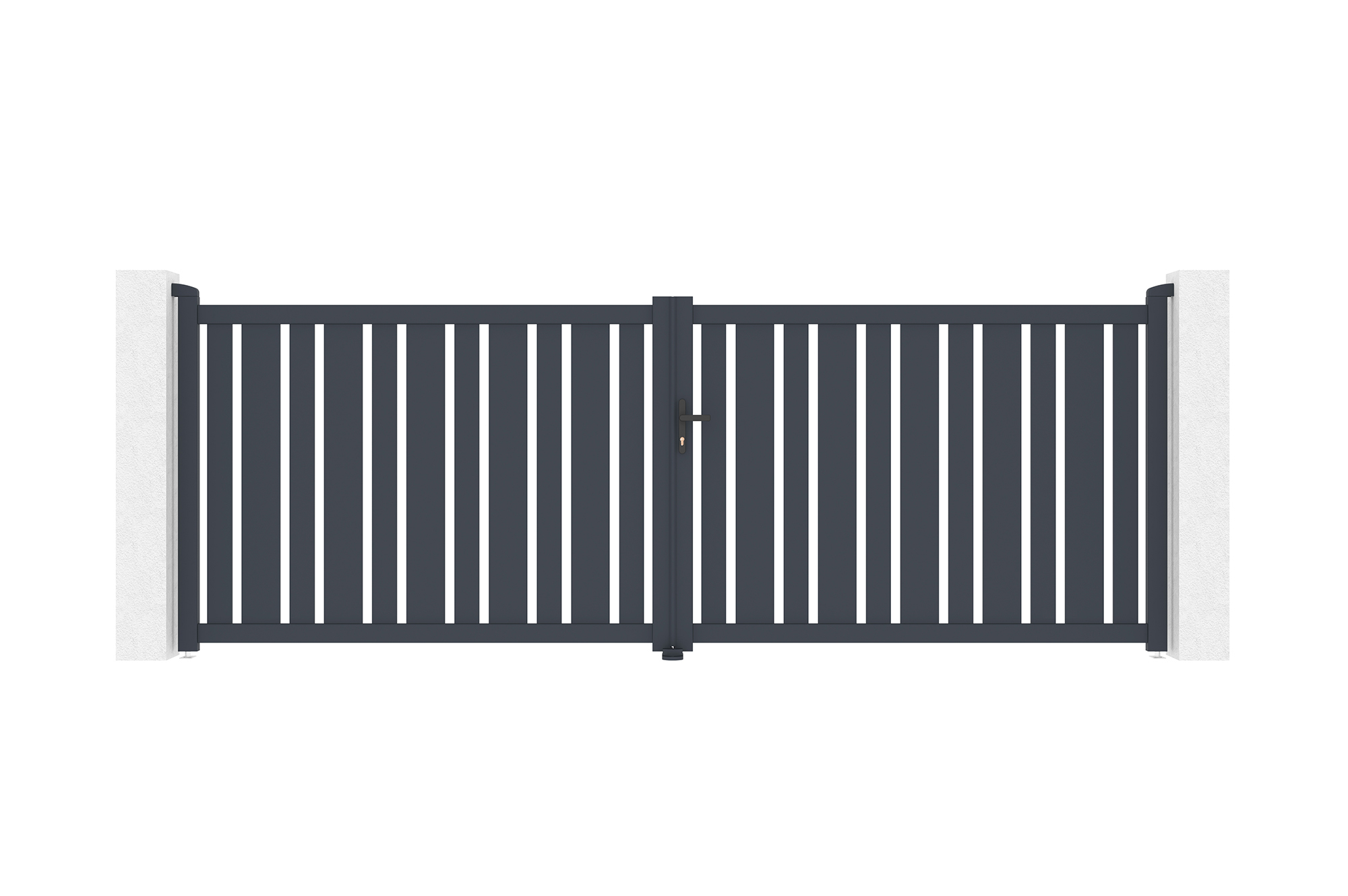 Puerta batiente de aluminio 4m veymont a.140cm