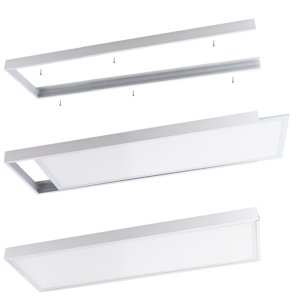 Marco instalación superficie panel LED 120x60cm