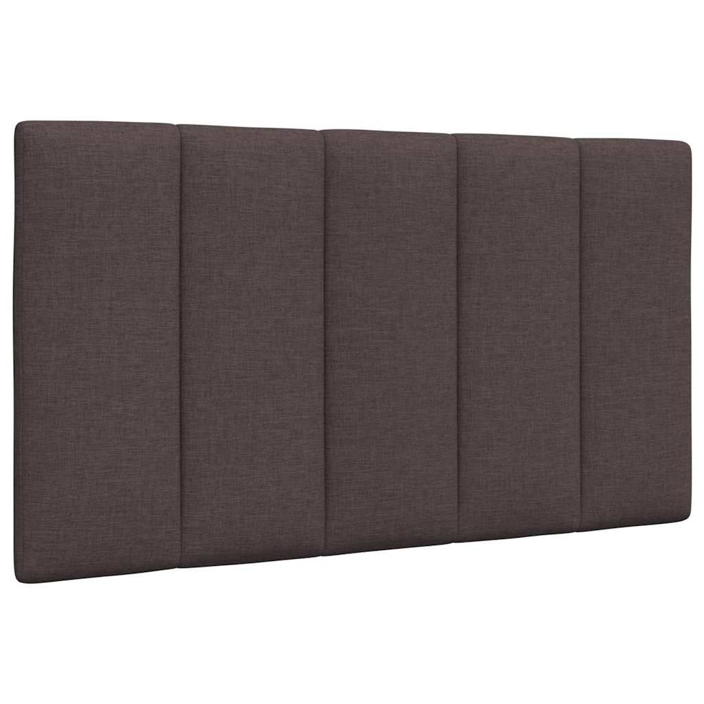 Cabecero de cama acolchado tela marrón oscuro 80 cm eso6644