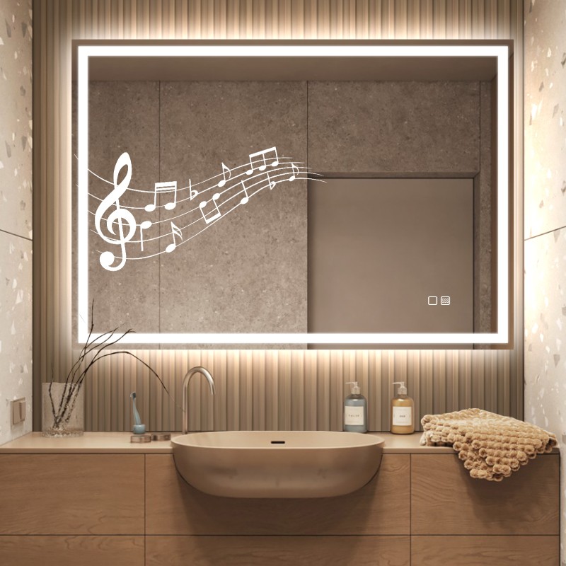 Espejo baño minerva+ 100x70 LED triLED bluetooth antivaho