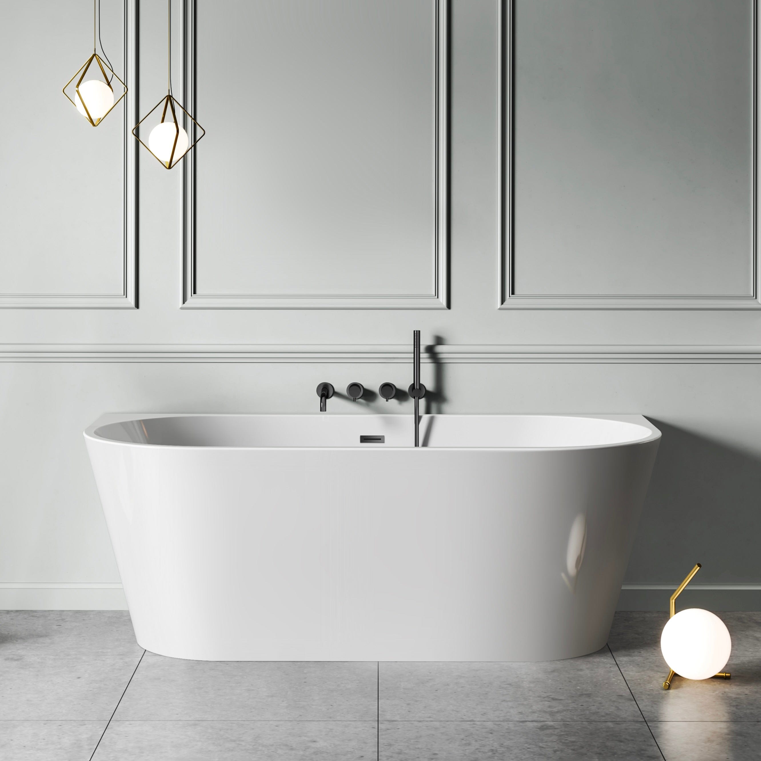 Bañera semi exenta malaga 160 cm
