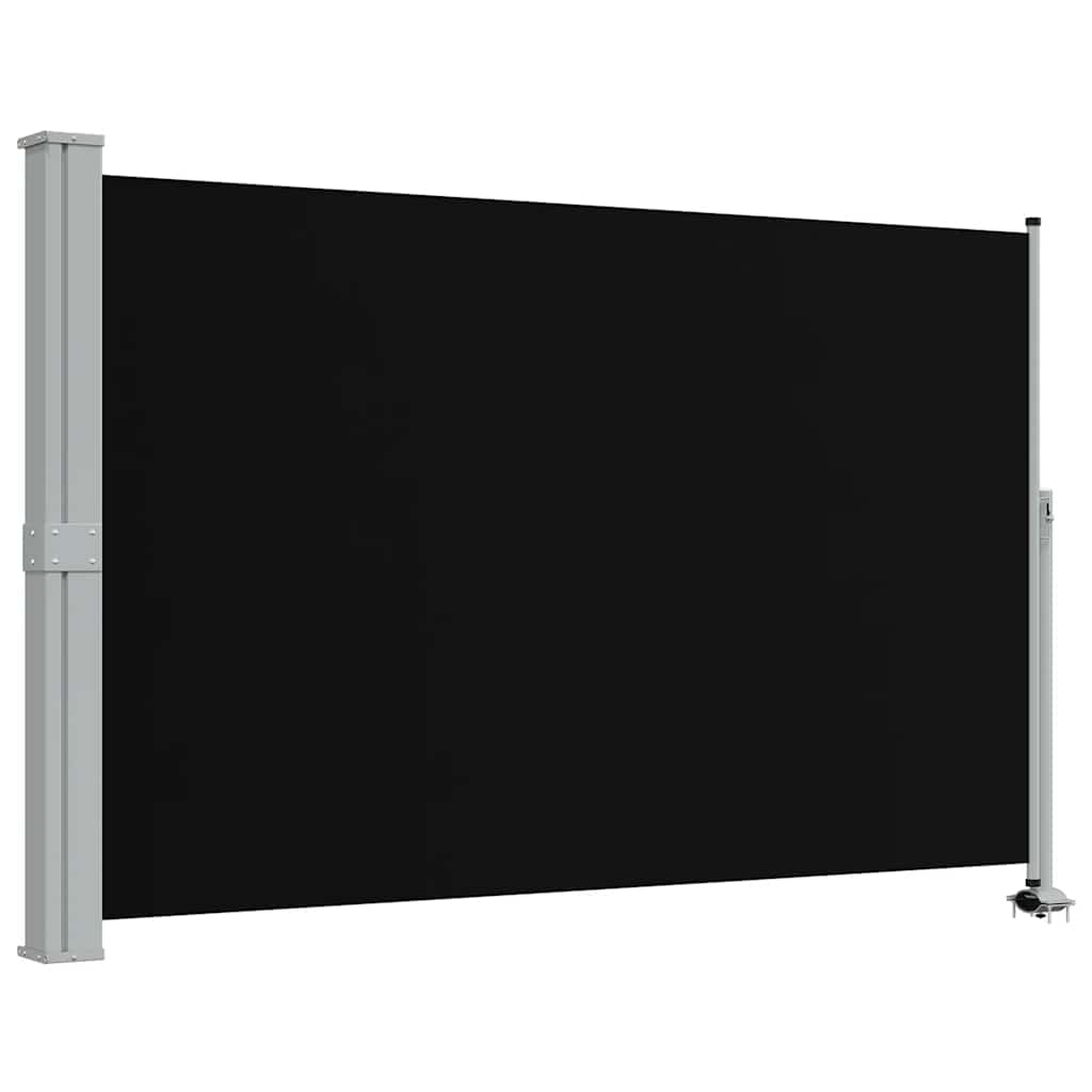 vidaXL toldo lateral retráctil para patio 160x300 cm negro