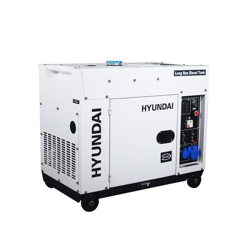 Dhy8600se-lrs generador diésel insonorizado 6,3kw apoyo solar hyundai