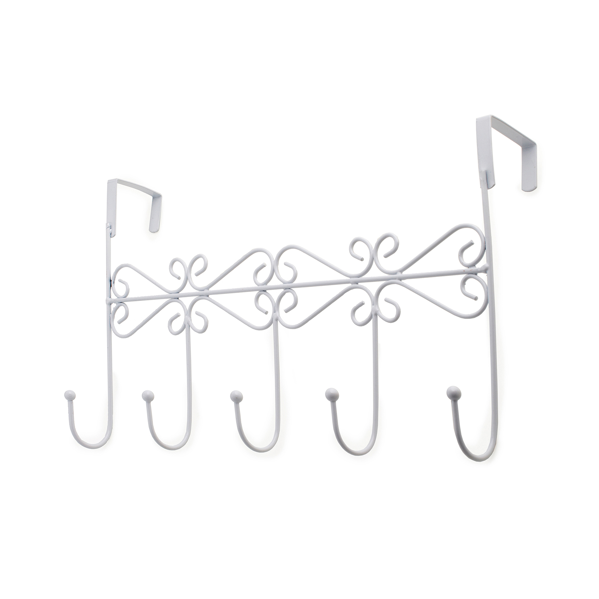 Perchero de puerta rei c1039 | 393x111x227 mm | blanco mate