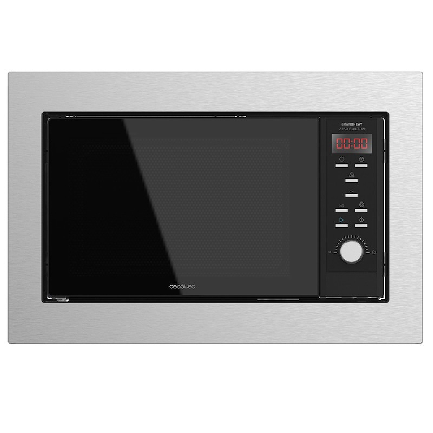 Cecotec microondas encastrable digital grandheat 2350 built-in steelblack