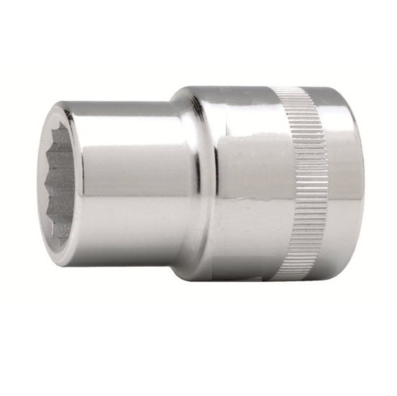 Llave vaso cuadradillo 1/2'' boca bihexagonal serie corta métrica m-10