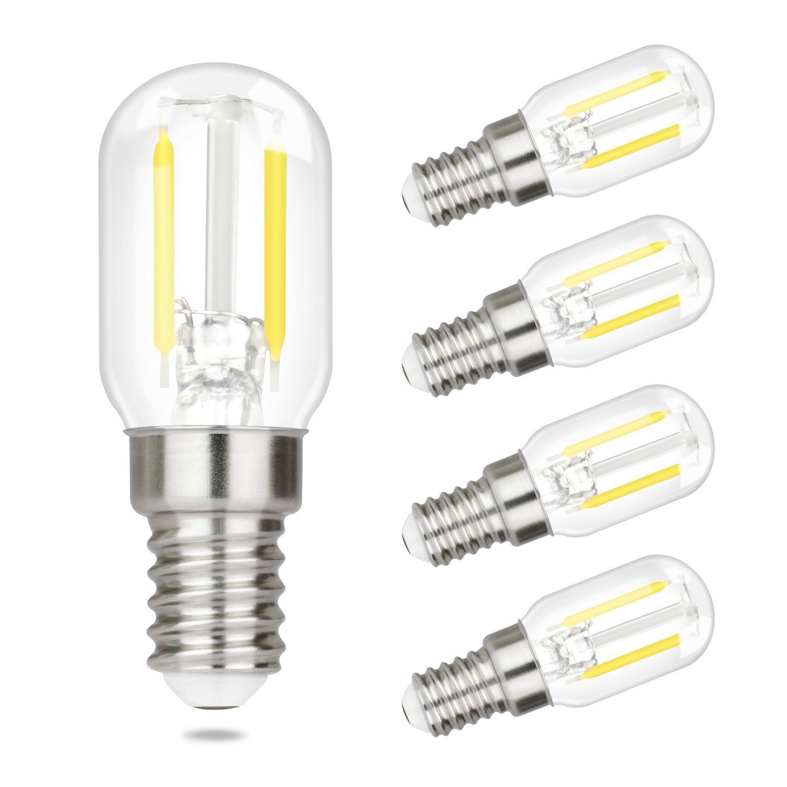 Nettlife bombillas LED e14 2 w 6000 k pack 4