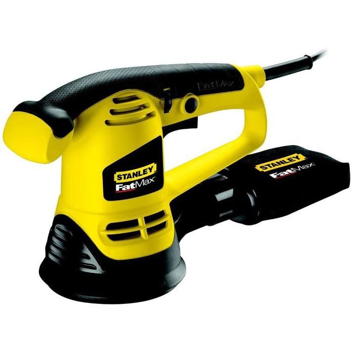 Lijadora excéntrica cableada - stanley fatmax - fme440k-qs - 480w - plato 1
