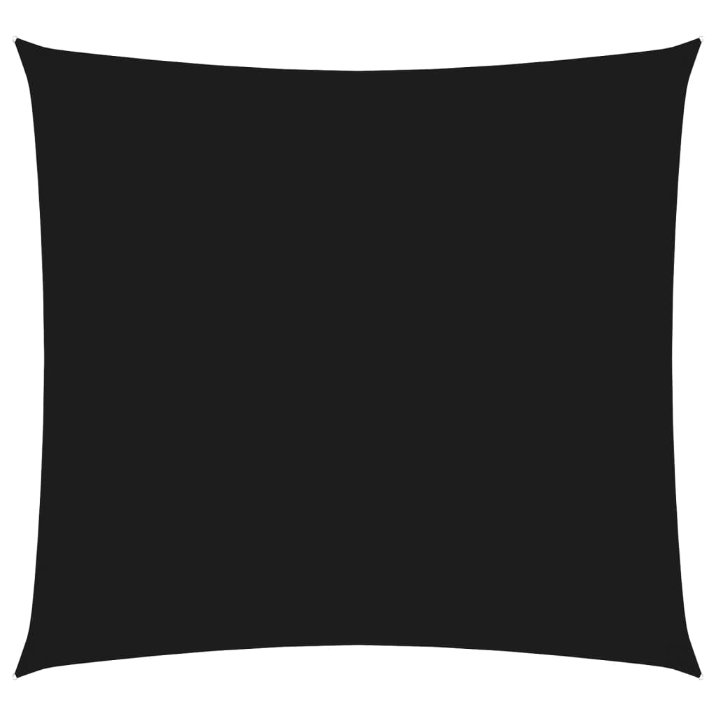 vidaXL toldo de vela cuadrado tela oxford negro 3x3 m