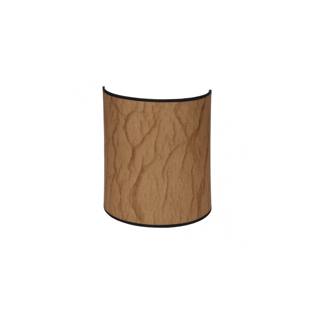 Aplique papiro 1xE27 pergamino/negro 30x25x13 cm