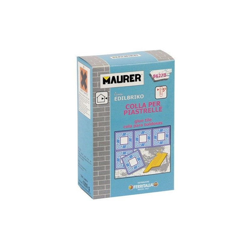 Mortero adhesivo edil maurer (caja 1 kg)