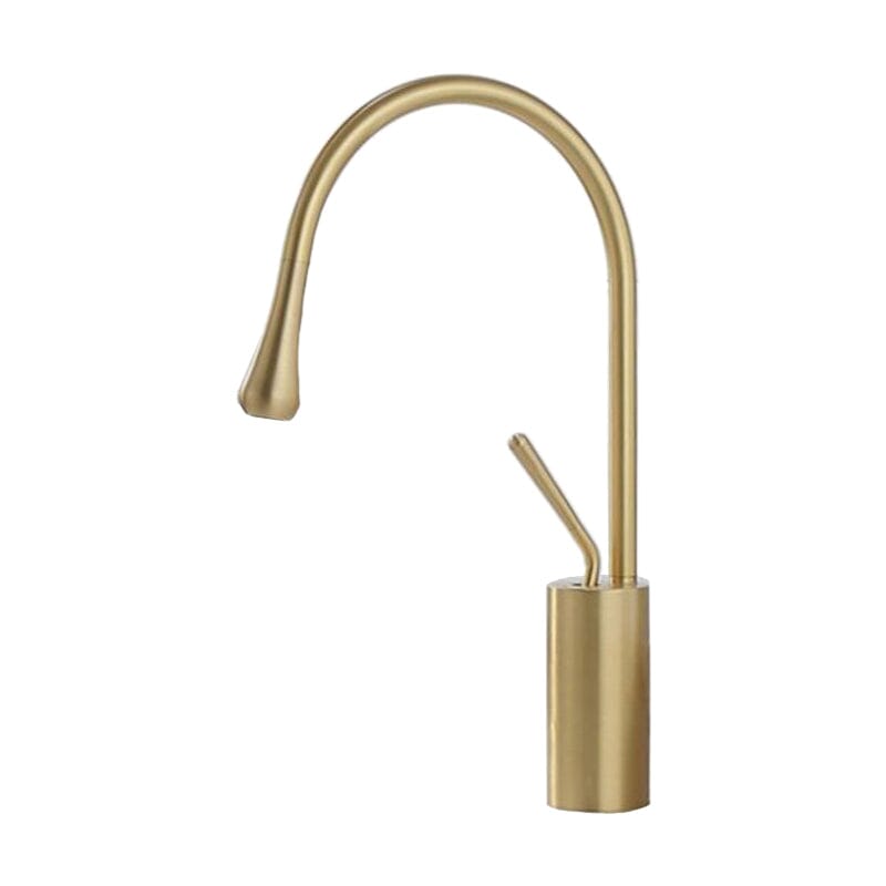 Grifo lavabo giratorio monomando caLGary 38 oro cepillado dorado