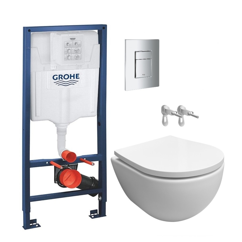 Grohe rapid + cromo brillo + wc ab swiss soft-close