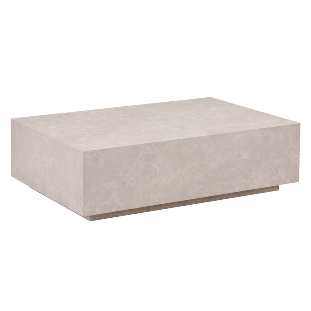 Mesa de centro de mármol amiri xxl - 120 x 80 cm beige