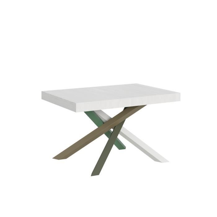 Mesa extensible comedor 90x120-224 cm blanca
