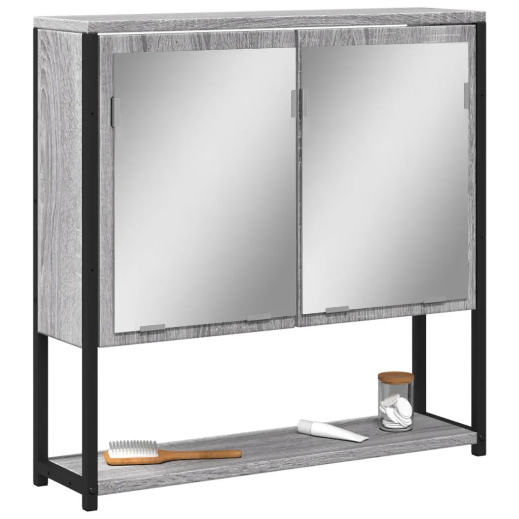 Elegante armario con espejo para baño de pared 60