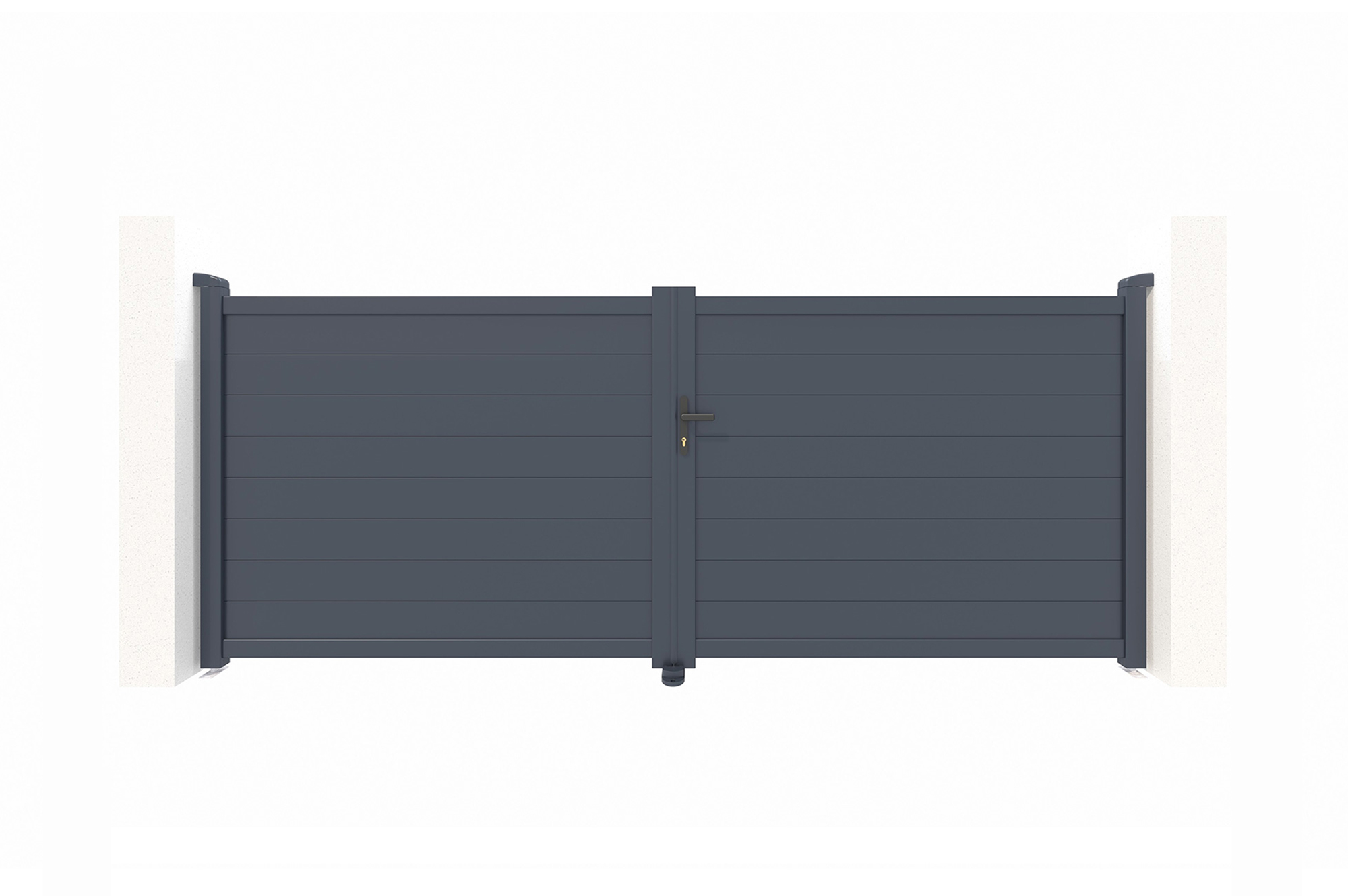 Pack puerta batiente automática eiger 3,5m h.140cm + motor tanker b250