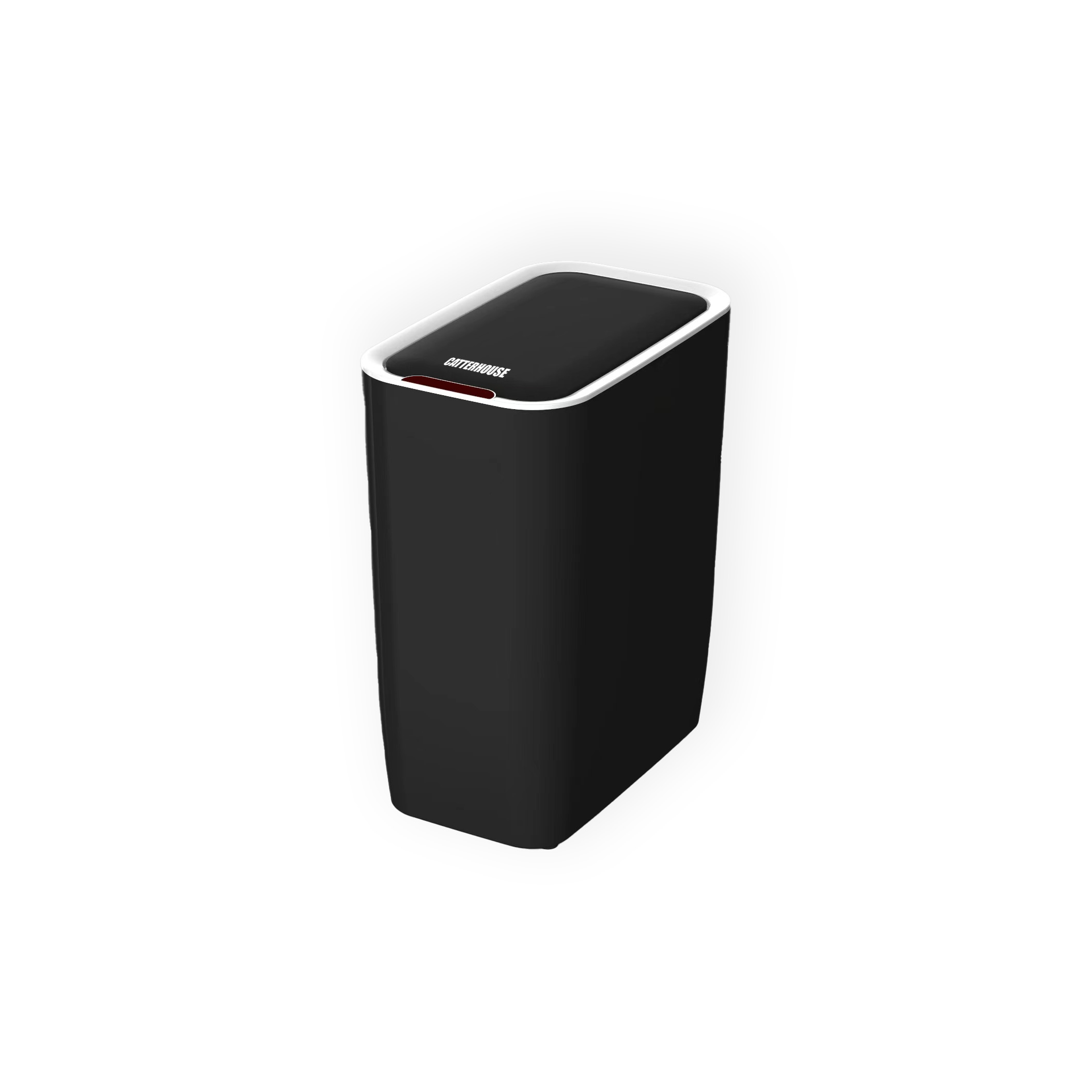 Cubo de basura y reciclaje catterhouse cosmos 8l 25x15,5x30 cm de color neg