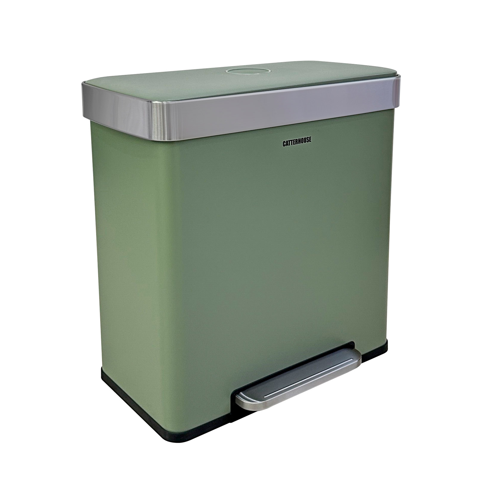 Cubo de basura y reciclaje catterhouse planeta 60l 58x35,5x60 cm de metal c