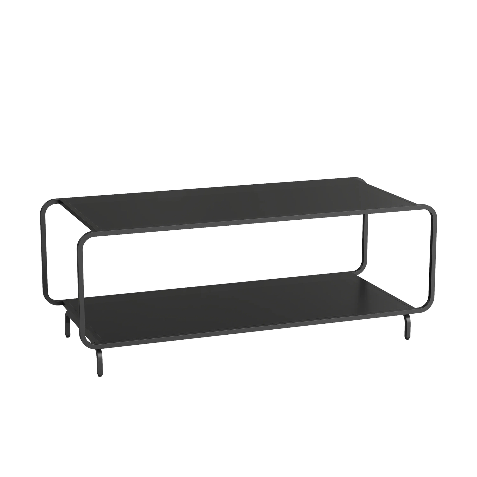 Mesa de centro færder 115x50x45 cm - negro [en.casa]