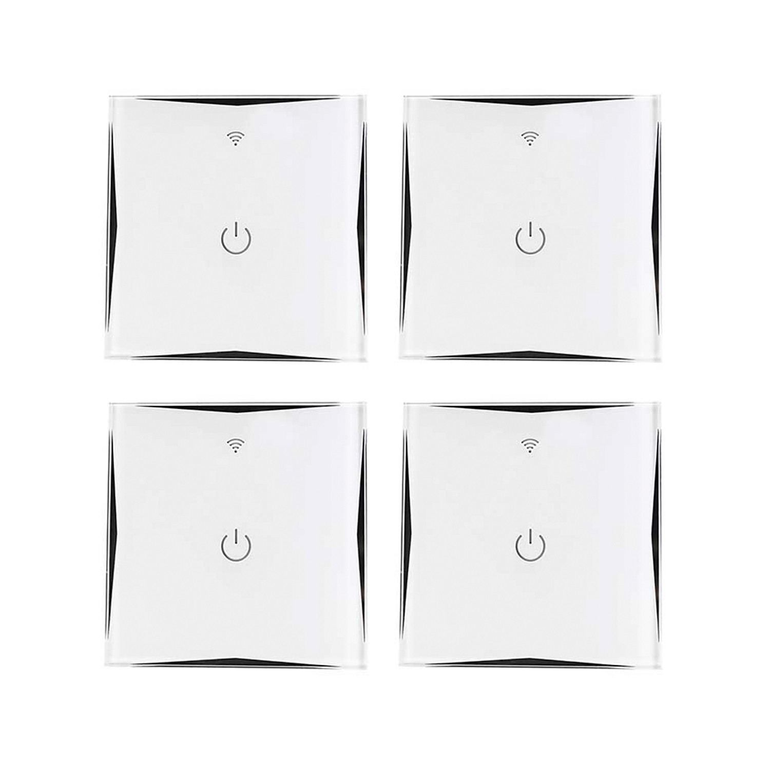 Pack 4 interruptores Wi-Fi de pared vía smartphone/app