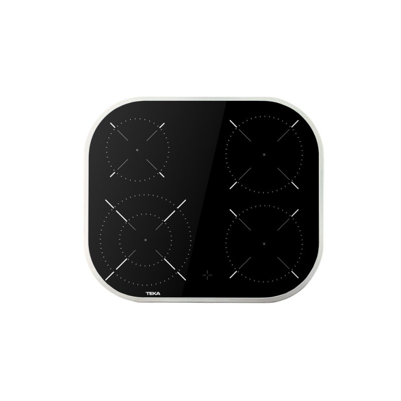 Vitrocerámica teka tcc 64000 plv 4 zonas marco inox polivalente