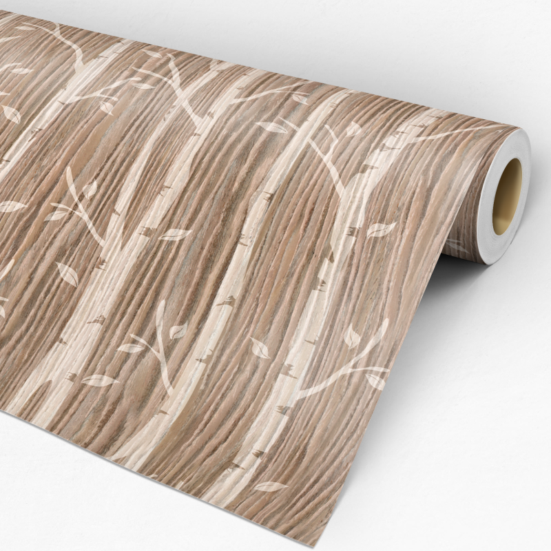 Papel pintado floral bosque encantado 60cm por 300cm
