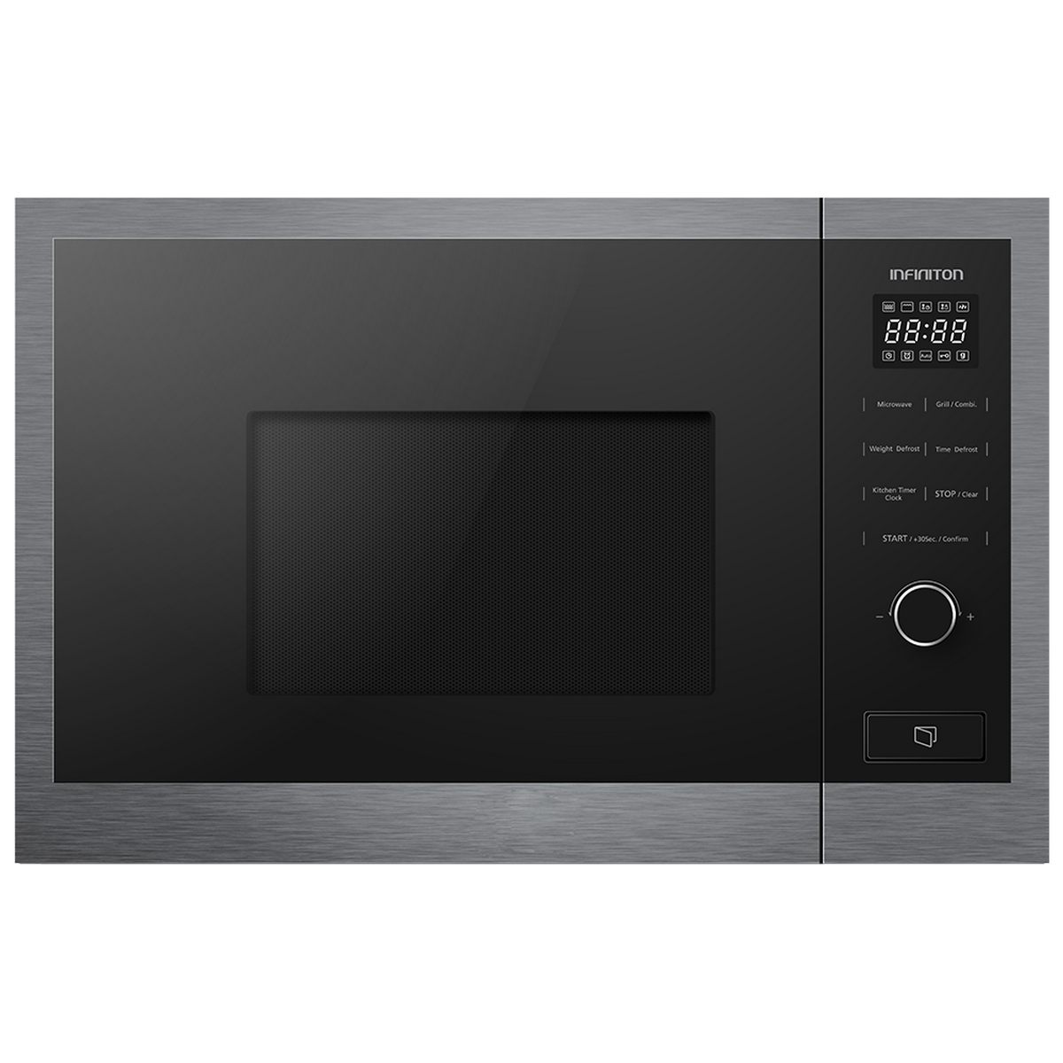 Microondas integrable infiniton imw-dd2s- inox/negro, 25l, grill 800/1000w