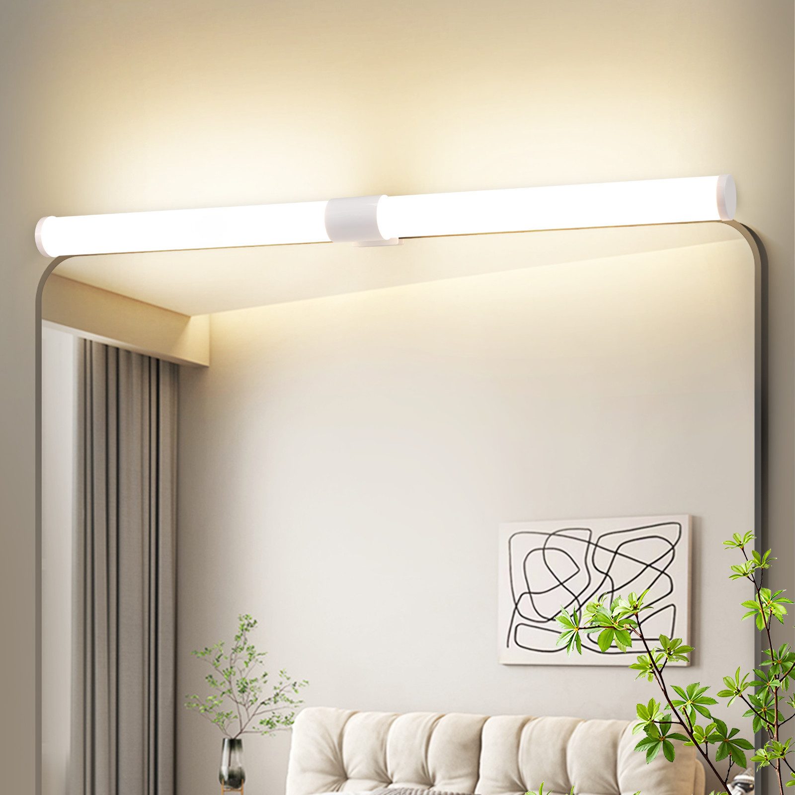 Nettlife lámpara de pared para baño LED blanco 60x5.2