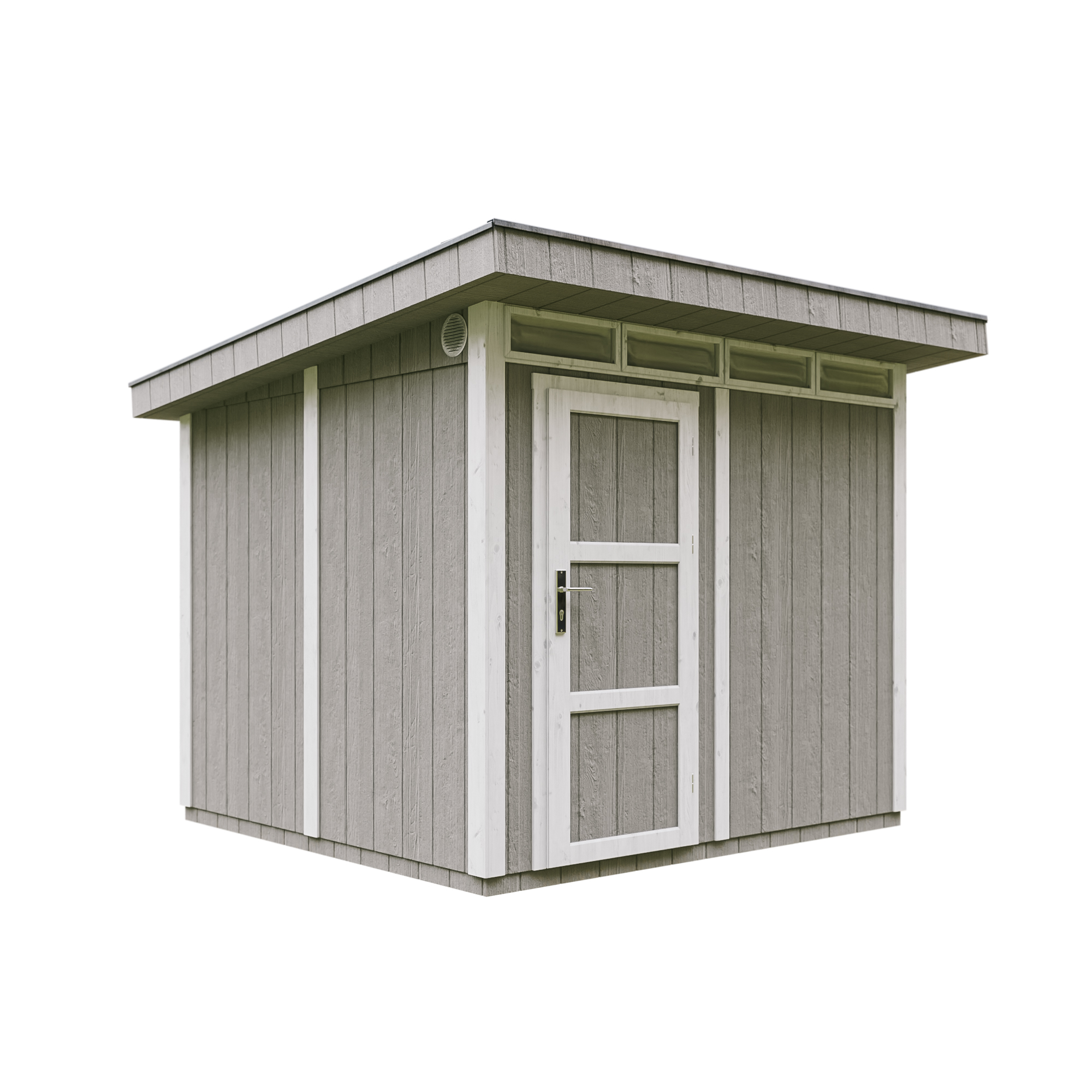 Caseta de jardín Timbela m903-tundra grey, 5,9 m², premium, 279×293 cm