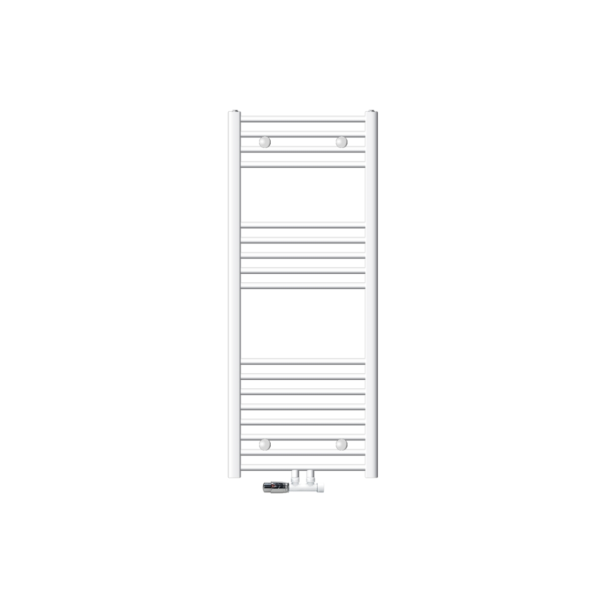 Radiador de baño conexión central 500 x 1200 mm blanco