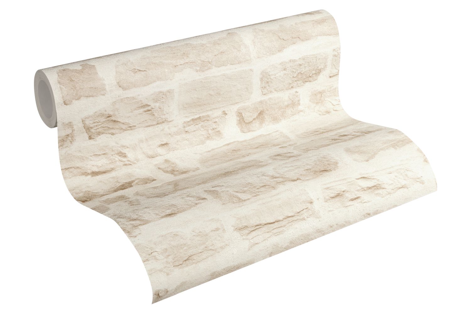 A.s. Création papel pintado piedra beige arena - 53 cm x 10.05 m