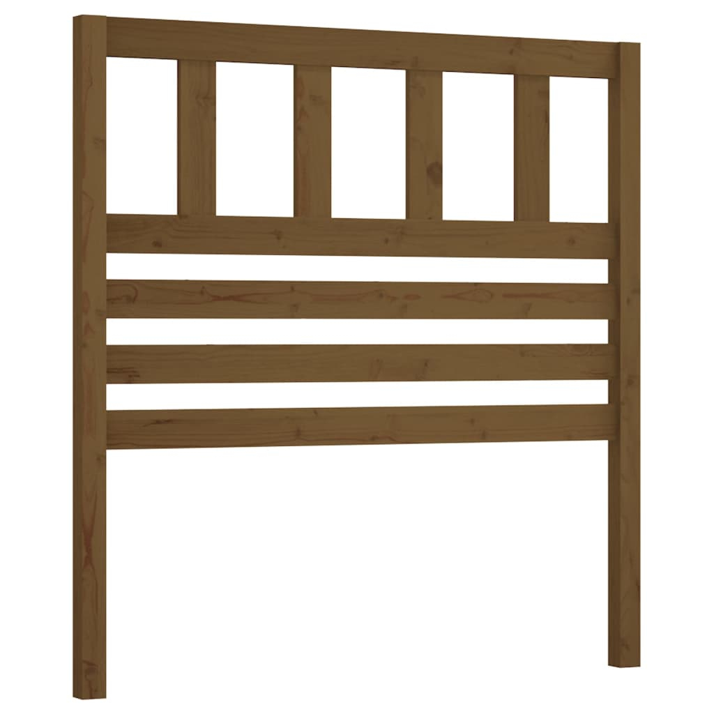 vidaXL cabecero de cama madera maciza de pino marrón miel 81x4x100 cm