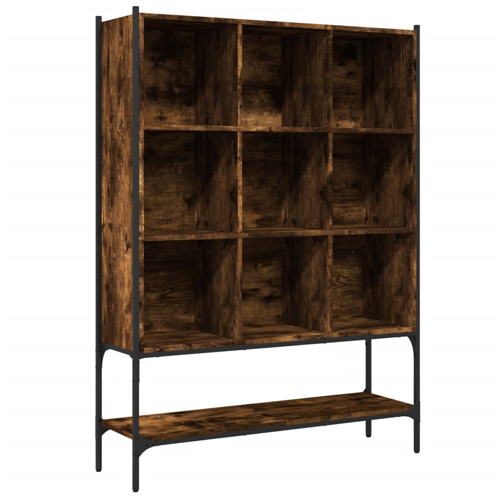 vidaXL estantería madera de ingeniería roble ahumado 102x30x141,5 cm