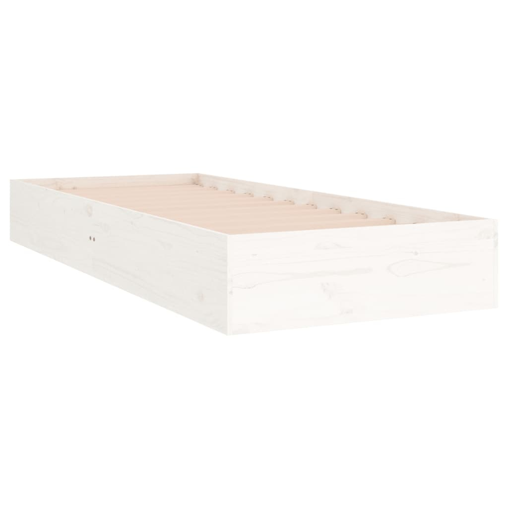 vidaXL estructura cama individual sin colchón madera blanco 90x190 cm