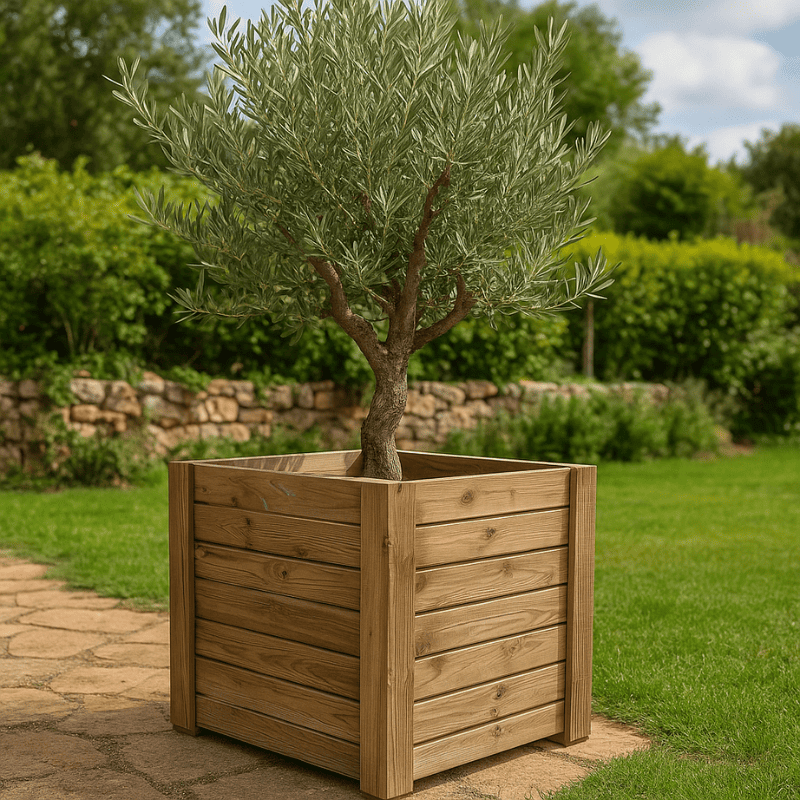 Macetero eko xxl vidahuerto para árboles y plantas grandes 100x100x100 cm.