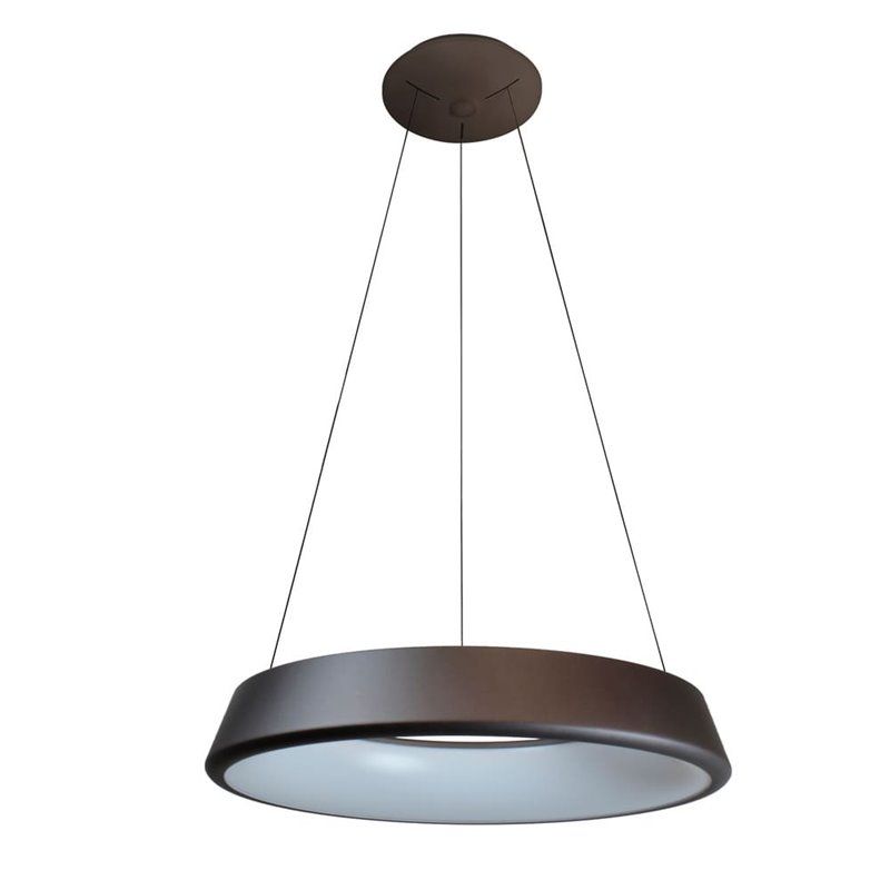 Lámpara LED de techo coLGante "lizer" (21w 3000k 1234lm) color café