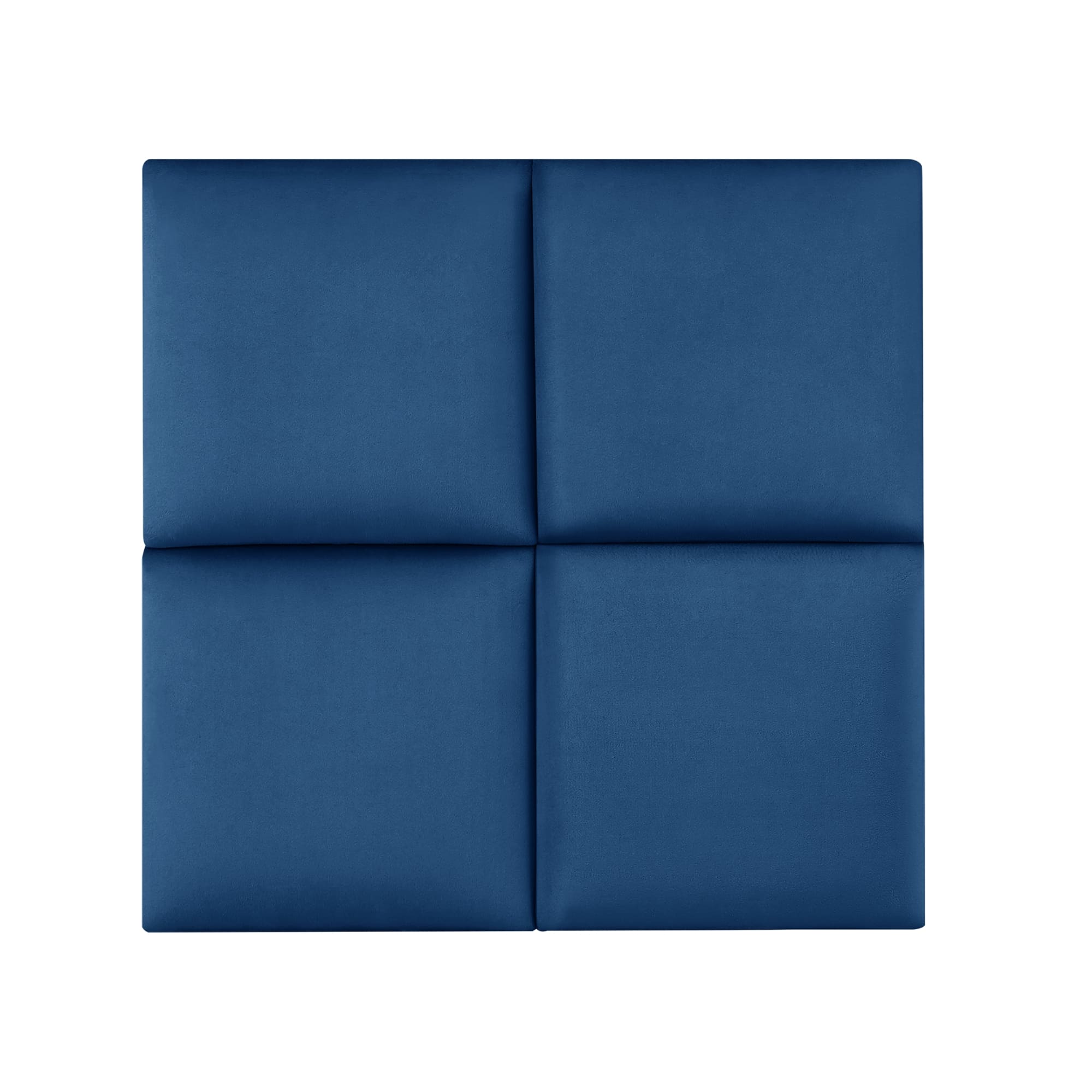 Set de 4 paneles de pared carpino terciopelo 30x30cm - azul marino