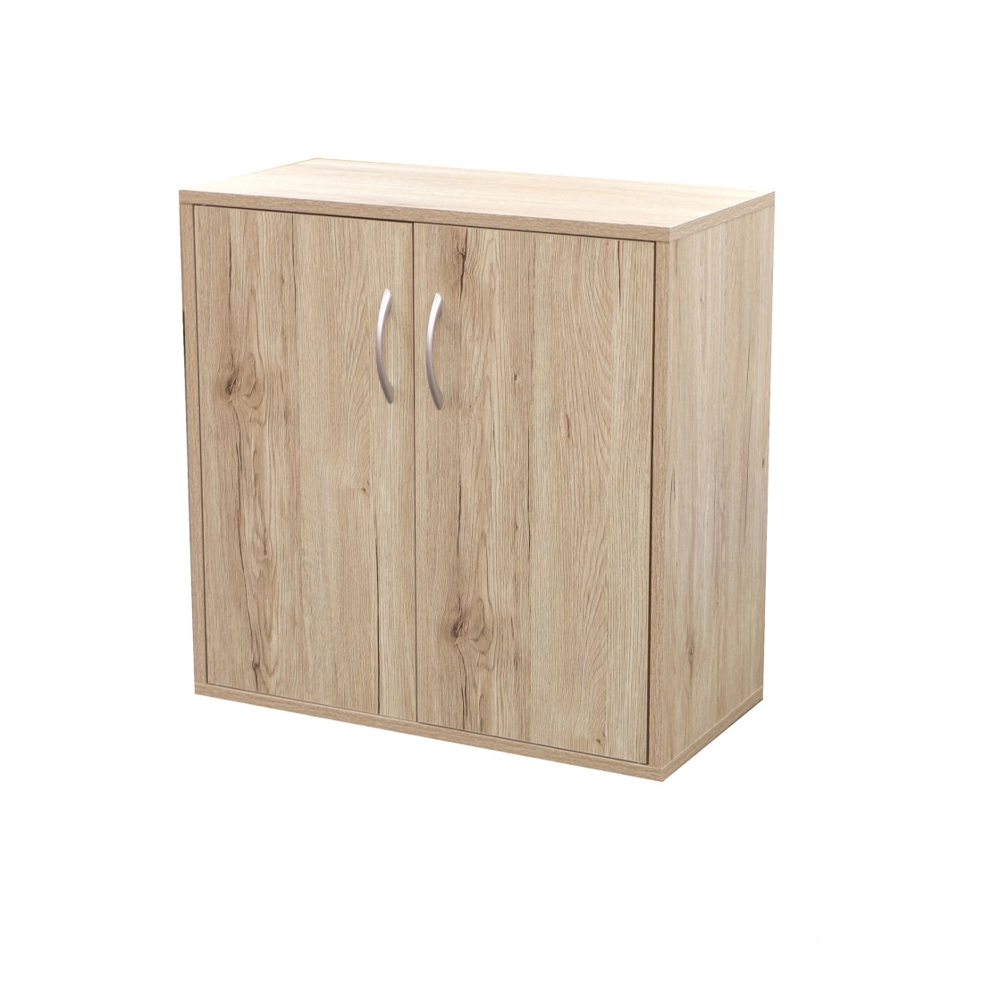 Mueble para zapatos de 3 estantes con 2 puertas - 60x30xh60 cm, color roble