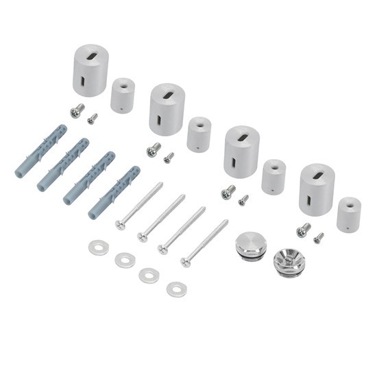 Material de montaje cromado para radiador de baño/salón iron