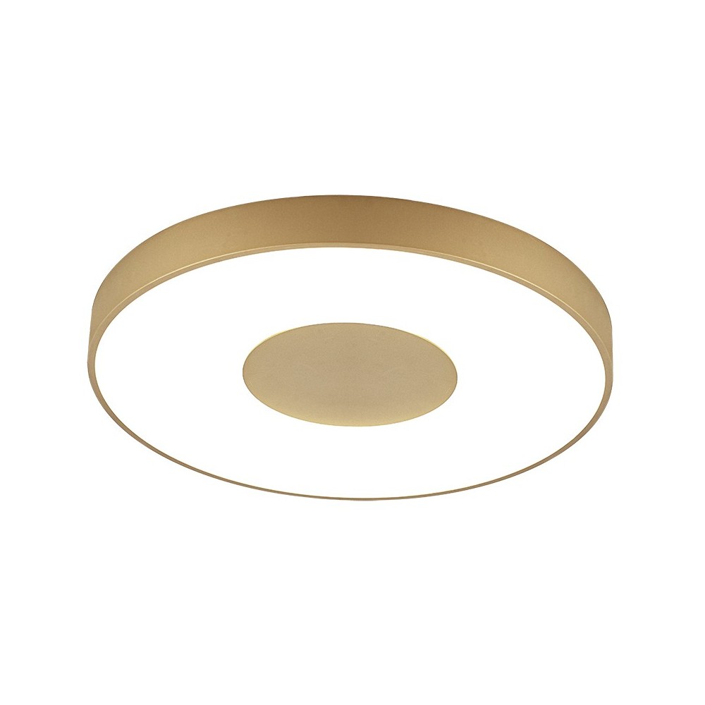 Mantra plafón LED coin redondo con control remoto oro regulable