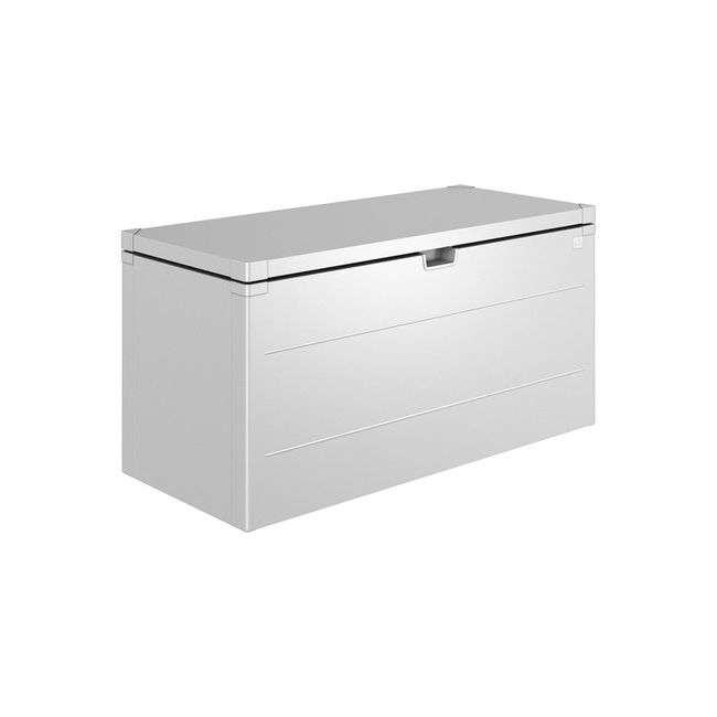 Arcon metalico biohort stylebox 210 cofre- baul de jardin color plata